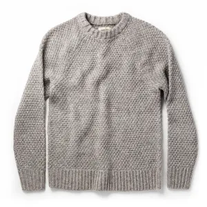 The Fisherman Sweater in Heather Ash