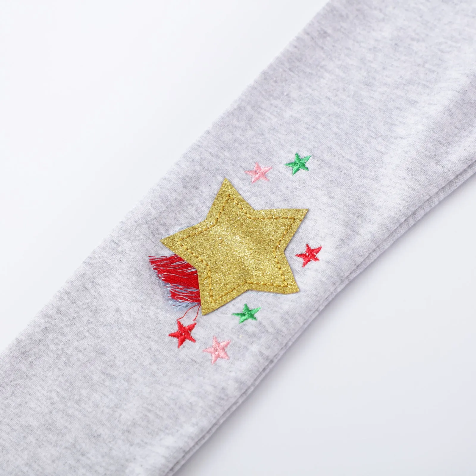 Toddler/Kid Girl's Star Print Gray Leggings