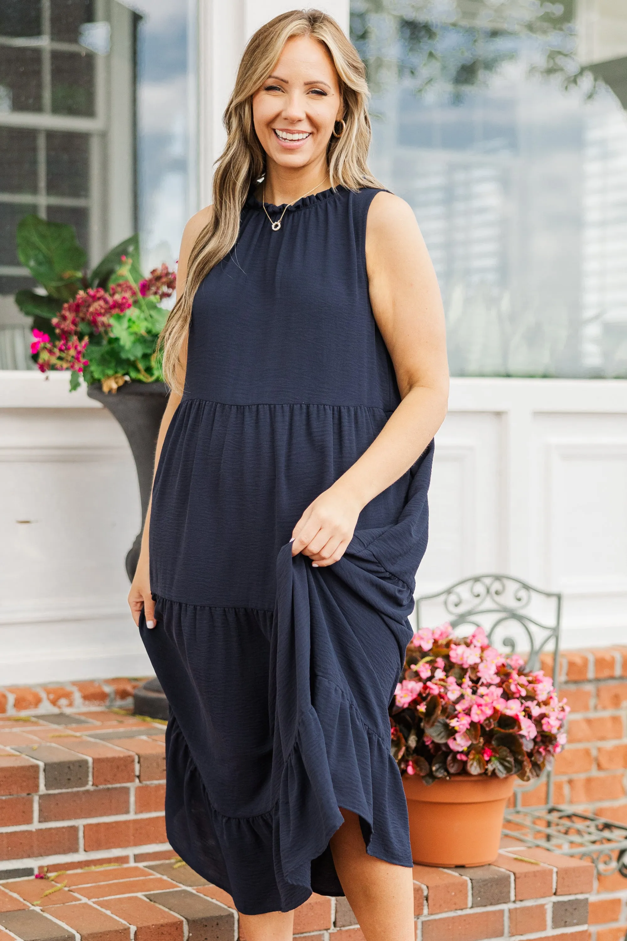 Weekend Wardrobe Maxi Dress, Navy Blue