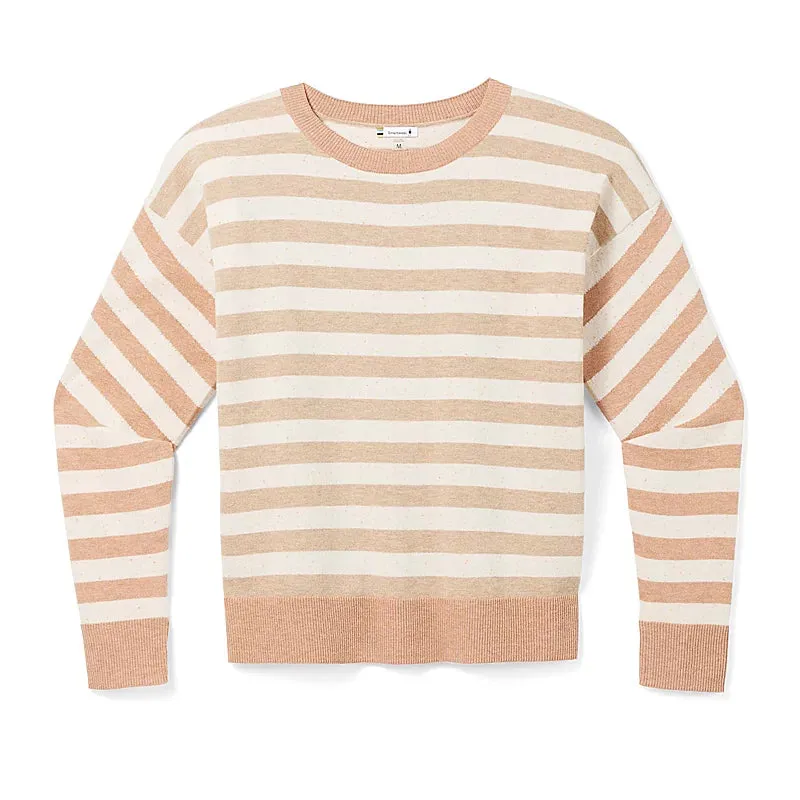 Women's Edgewood Boyfriend Crew Sweater - Almond Donegal